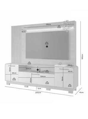 Imagen 2 del producto Home TV Apego 65"" 3 Puertas