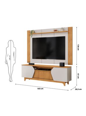 Imagen 2 del producto Centro de Entretenimiento Home Helo 75"" Café Oscuro
