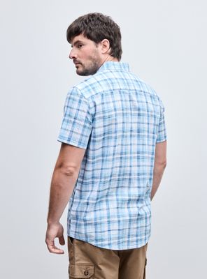 Imagen 2 del producto Camisa Manga Corta Estampado Cuadros