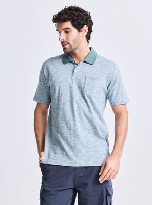 Polera Jersey Cuello Polo