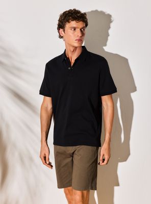 Polera Algodón Fine Cuello Polo