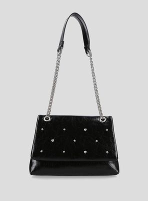 Imagen 2 del producto Cartera Tachas con Figuras y Strap Cadena