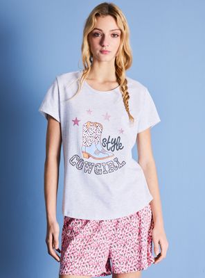 Polera Pijama Estampada Ármalo a tu Pinta