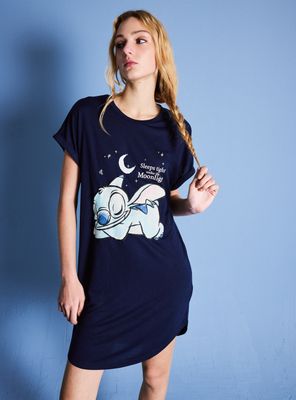 Camisa de Dormir Manga Corta Estampado Disney Stitch