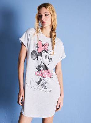Camisa de Dormir Manga Corta Estampado Disney Minnie