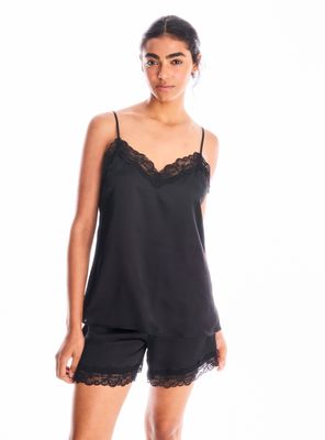 Pijama de Satín Corto Pabilo