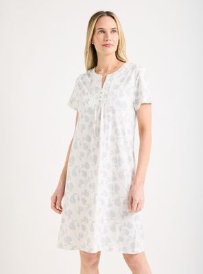 Camisa de Dormir Manga Corta Estampada