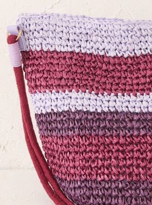 Imagen 2 del producto Bolso Cruzado Rafia Estampado Multicolor