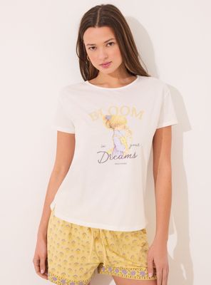 Pijama Corto Algodón Print Holly Hobbie