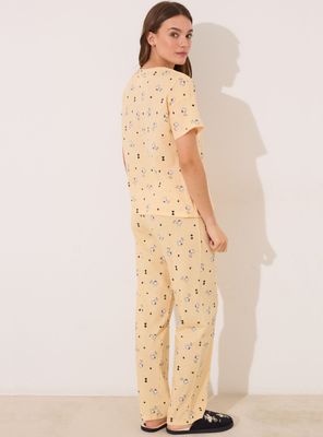 Imagen 2 del producto Pijama Largo Manga Corta Algodón Snoopy