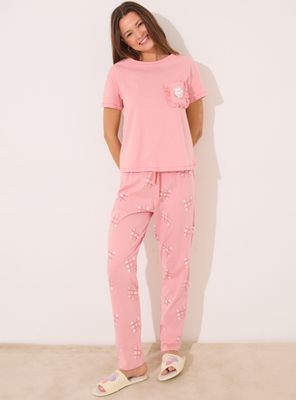 Pijama Algodón Rosa Smiley