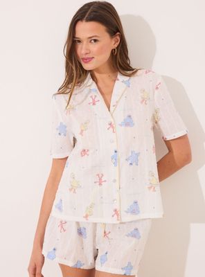 Pijama Camisero Punto Barrio Sésamo