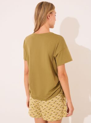 Imagen 2 del producto Pijama Corto Snoopy Caqui