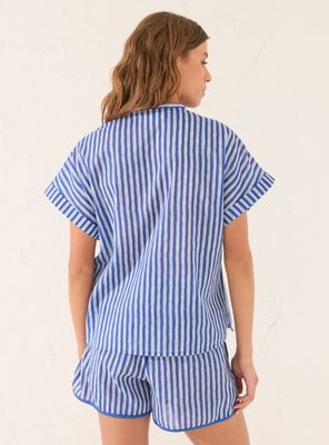 Imagen 2 del producto Pijama Corto Camisero Rayas Garfield