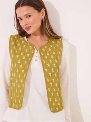 Chaleco Reversible Diseño Sellos Verdes