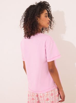 Imagen 2 del producto Polera Manga Corta Algodón Rosa