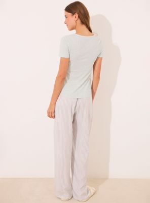 Imagen 2 del producto Pijama Viscosa Canalé Rayas