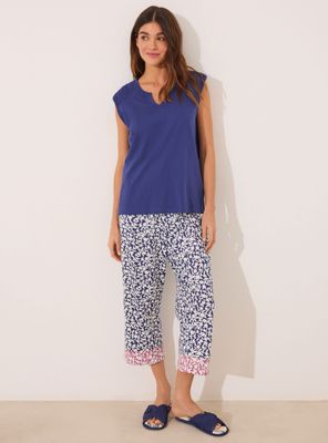 Imagen 1 del producto Pijama Capri Algodón Print Flores