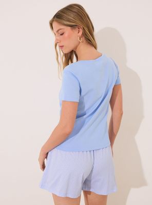 Imagen 2 del producto Pijama Corto Algodón Rayas