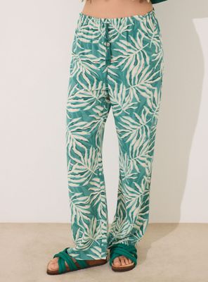 Imagen 1 del producto Pantalón Largo Estampado Hojas Ver