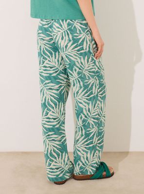 Imagen 2 del producto Pantalón Largo Estampado Hojas Ver