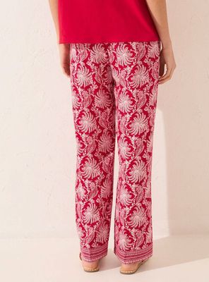 Imagen 2 del producto Pantalón Largo Viscosa Estampado Hojas