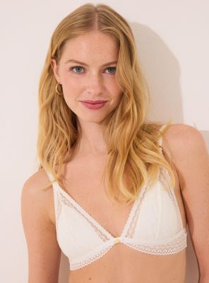 Imagen 2 del producto Sostén Lovely Triangular Encaje Geométrico