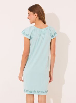 Imagen 2 del producto Camisón Corto Algodón Bordado