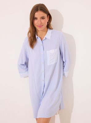 Camisola Corta Viscosa Rayas