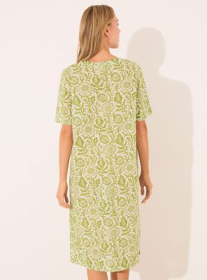 Imagen 2 del producto Camisón Floral Algodón Estampado