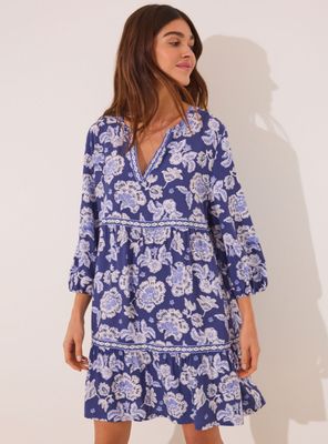 Camisola Midi Print Flores