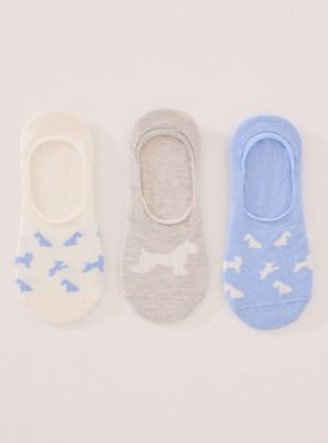 Pack 3 Calcetín Invisibles Algodón Print Perritos