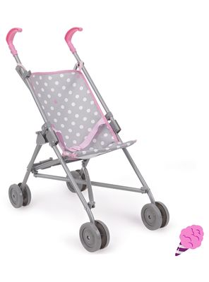 Coche de Muñecas Paragua Cotton Candy Gris/Rosa