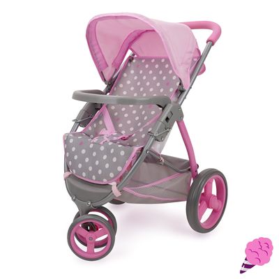 Coche de Muñecas Jogger Cotton Candy Gris/Rosa