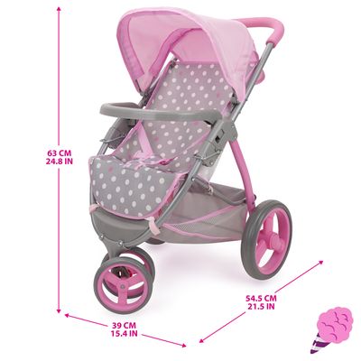 Imagen 2 del producto Coche de Muñecas Jogger Cotton Candy Gris/Rosa