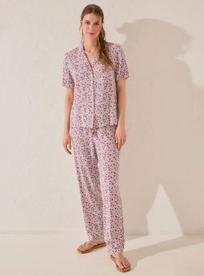Pijama Camisero Capri Estampado