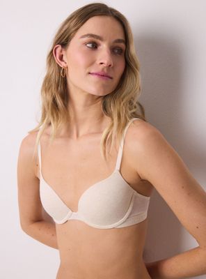 Sostén Beautiful Clásico Algodón Marfil 01