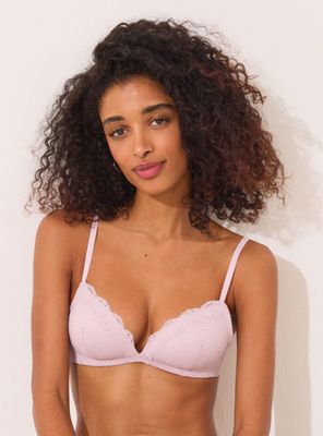 Sostén Charming Triangular Encaje Rosa