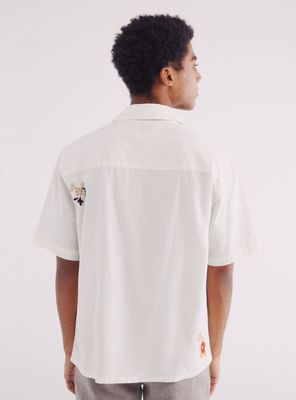 Imagen 2 del producto Camisa Manga Corta Bordado Flores