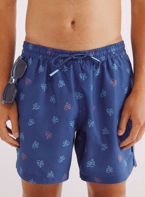 Traje Baño Corto Print