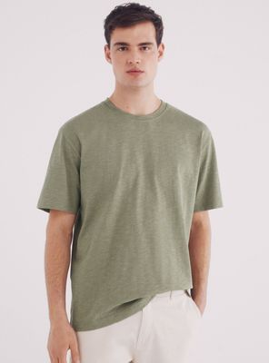 Polera algodón slub