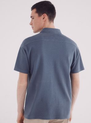 Imagen 2 del producto Polera Polo Estructura Waffle Regular Fit