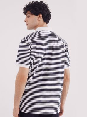 Imagen 2 del producto Polera Polo Piqué Básico Rayas Regular Fit