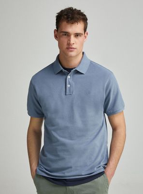 Polera Piqué Contraste Tapeta Slim Fit