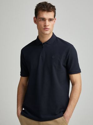 Polera Piqué Cremallera Regular Fit