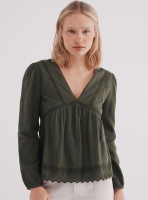 Blusa Laces Bordados