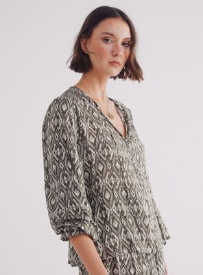 Imagen 1 del producto Blusa Étnica Nido De Abeja