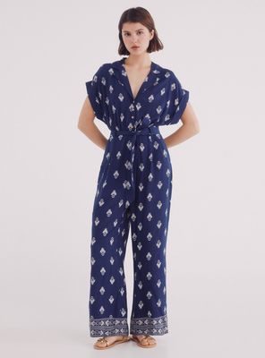 Enterito Camisero Largo Estampado