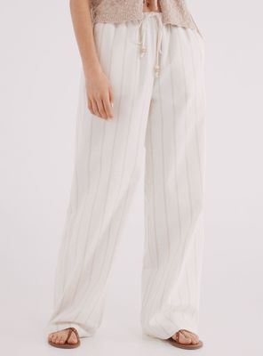 Imagen 1 del producto Pantalón Lino Ancho Amarra