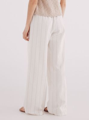 Imagen 2 del producto Pantalón Lino Ancho Amarra